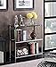 Convenience Concepts Royal Crest 3 Tier Bookcase, Chrome / Glass