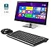 Rii RK700 2.4Ghz Ultra-Slim Wireless Keyboard and Mouse Combo Multimedia Compact Keyboard and Mouse for PC Laptop,Desktop,Raspberry Pi KODI HTPC XBMC MacBook Android TV Box Smart TV,Windows