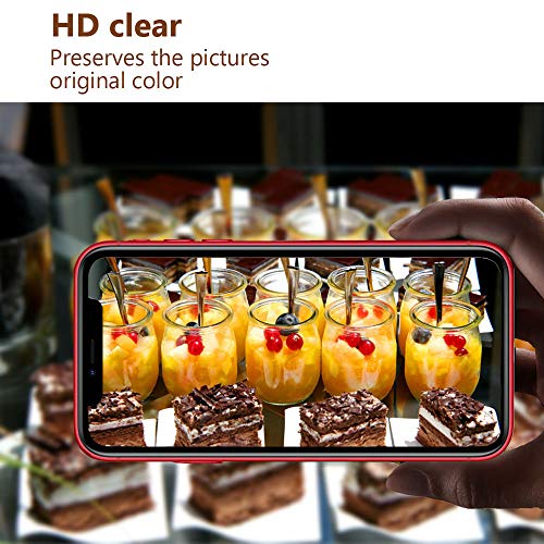Designed for iPhone 11 Camera Lens Protector, JanCalm NO Glare HD Clear Ultra-Thin Anti-Scratch Tempered Glass for iPhone 11 Lens Protector (2 Pack) (Clear)