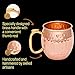 Set of 2 Moscow Mule Copper Mugs with Shot Glass – Two 16 Oz Hammered Moscow Mule Mugs for Cold Drinks – Solid Copper Mugs by Copper Gloss Red