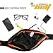 One Planet Products Running Belt Waist Pack (3 Pack) - Waterproof Zipper Pouch - Fitness Equipment for Runner. Anti Theft Cell Phone Pocket for iPhone