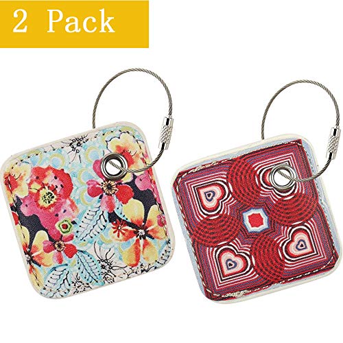 PAIYULE Case Compatible for Tile Pro with Replaceable Battery - 2 Pack(Flower,Love)(CASE ONLY)