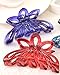 Prettyou 3.5 Inches Plastic Large Clip Hair Claws for Women, Pack of 4