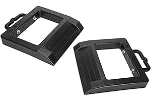 Homeon Wheels 2 Pack Pallet Jack Stopper Truck Chock Heavy Duty Pallet Jack Chock 14.2" Length x 11.6" Width x 2" Height