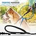 3 in 1 Short Dog Leash - Shock-Absorbing Bungee with Padded Handle - Elastic Attachment for Your Regular Leash, Control Handle, or Traffic Leash – Suitable for Medium and Large Dogs (Black New)