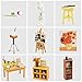 Rolife Wooden Dollhouse Miniature Kit with Led Light and Accessories- Diy Mini House Kit Crafts-3d Wooden Model Building Set-Best Birthday Mothers day Gifts for Boys & Girls (03 Studio)