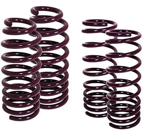 Amazon Com Fit 2008 2012 Honda Accord 2009 2012 Acura Tsx Suspension Lowering Spring Purple Front 1 3 Rear 1 4 Drop Automotive