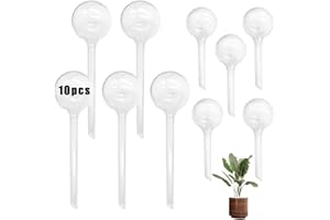 GDDOCHN 10 PCS Plastic Clear Self-Watering Bulbs,Garden Plant Watering Bulb,Plastic Automatic Devices Watering Globe for Indoor Outdoor Plants,Flowers