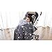 Baby Breathable 3-Dimensional Air Mesh Organic Cotton Seat Pad Liner for Stroller & Car Seat Dark Grey