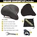 Big Soft Cushion Bike Seat – with Gel Seat Cover for – Indoor Spinning – Stationary & Exercise Bikes – Large Wide and Padded Bicycle Saddle for Men and Women. Comfortable Upgrade.thumb 2