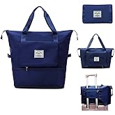 Jahomieo Large Capacity Foldable Travel Bag, Expandable Waterproof Carry on Bag, Dry and Wet Separation Spor Duffel Bags