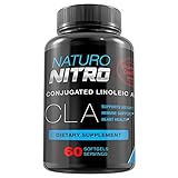 Conjugated Linoleic Acid 1000mg By Naturo Nitro - CLA with Safflower Oil, Support Weight Loss, Boost Immunity and Heart Health 60 Softgels
