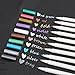 Metallic Marker Pens, Metallic Painting Pen Set of 10 Assorted Colors Brush Tip for Birthday Greeting Gift Thank You Card DIY Photo Album by Taotree