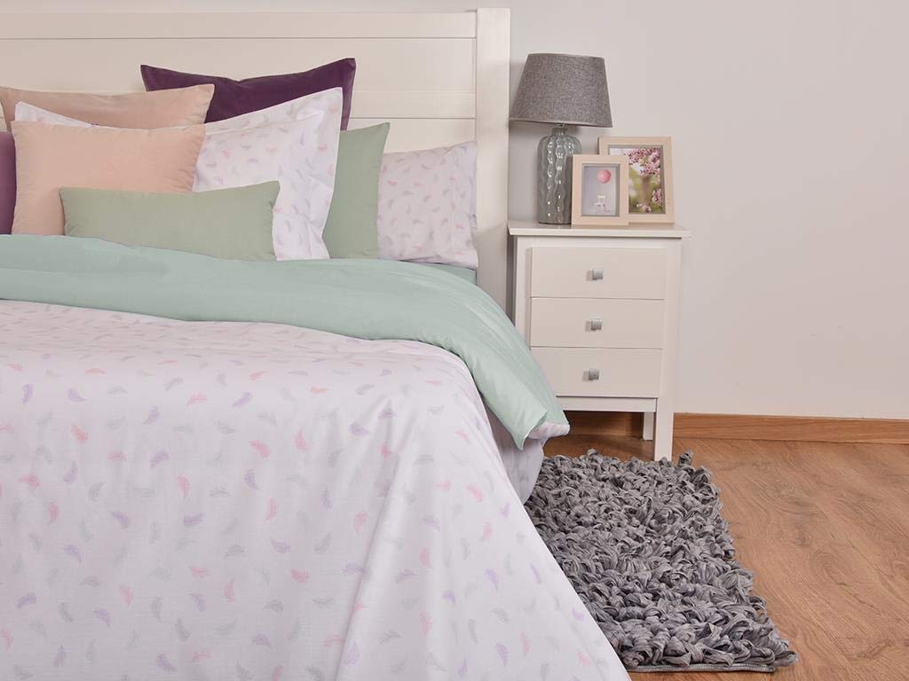 MI CASA Mi Duvet Cover 240 x 265 (150), Green, 240 x 265 cm