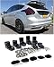 EOS Rear Wing Spoiler Riser Extender Lift Kit Black - For Ford Focus ST Hatchback 13-Up 2013 2014 2015 2016 2017