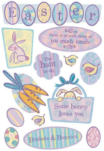 Karen Foster DesignAcid and Lignin Free Scrapbooking Sticker Sheet, Easter Hunt