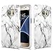Townshop Galaxy S7 Case, Marble Design Hard Rubber Impact Dual Layer Shockproof Silicone Bumper Case for Samsung Galaxy S7