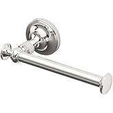 Gatco 4123 Tavern Toilet Paper Holder, Polished Nickel / Wall Mounted Euro Style Toilet Tissue Holder, Zinc