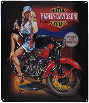 Harley-Davidson Fixer Up Babe Bar & Shield Tin Sign 13 x 15 Inches 2010401