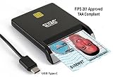 Stanley Global SGT111-8c USB-C CAC Smart Card Reader (FIPS 201 Approved) (TAA Compliant)