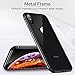 ESR Crown Metal Bumper Case for iPhone X, Metal Frame Armor with Soft Inner Bumper [Zero Signal Interference] [Raised Edge Protection] for iPhone X, Space Grey