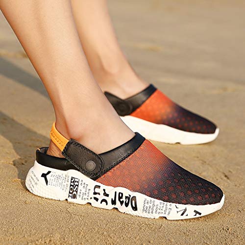 ONLY TOP Mens Womens Mesh Sandals Garden Clog Shoes Breathable Summer Slippers Lightweight Walking Beach Sandals