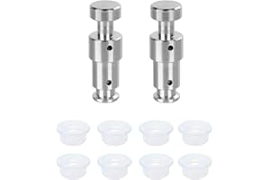 2 Pack Float Valve for Instant Pot with 8 Silicone Caps for Instant Pot Duo 3, 5, 6 QT, Duo Plus 3, 6 QT, Ultra 3, 6, 8 QT Replacement Float Valve by ZYLONE