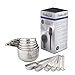 12 Piece Stainless Steel Measuring Cups and Spoons Combo Set - Stackable Heavy Duty Quality - Perfect for Dry and Liquid Ingredients by Foodie Aid