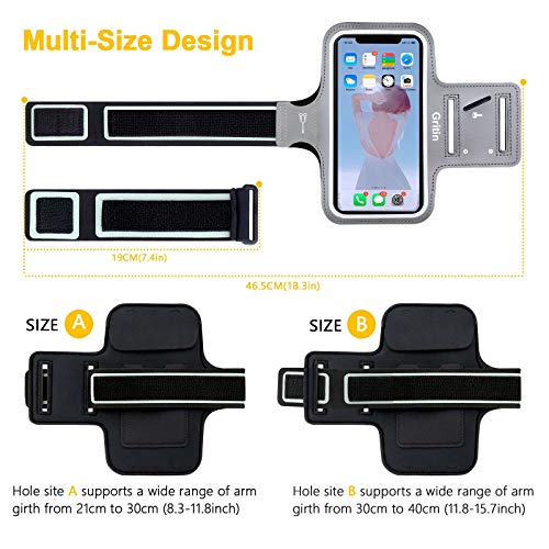 Gritin Sportarmband voor mobiele telefoon voor iPhone SE (2020)/12/12 Pro/12 Mini/11/11 Pro/XS/XR/7/8 tot 6,1 inch… - Image 6