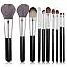 Halo World Makeup Brush Premium 10 Pieces Makeup Brushes Professional Foundation Blush Brush Face Eye Cosmetics Brushes with Leather Bag