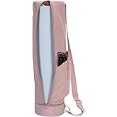 sportsnew Yoga Mat Bag, Full Zip Cargo Yoga Mat Carrier Bag with Drawstring Water Bottle Pocket and Bottom Wet Pocket, Exercise Yoga Mat Carrier Holder Multi-Functional Storage Bag Patent Pending