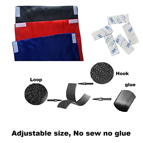 Ranavy Adjustable Super Hero Capes Panel for Children with Sticky Velcro Multi-purpose 27.55" - Image 5