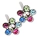 Ear Piercing Earrings Bright Rainbow Daisy Flower Silver Studs System 75 Hypoallergenic