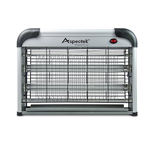 Aspectek - 20W Electronic Bug Zapper - Insect, Fly, Mosquito Killer and Zaps Other Insects Attracted by UV Light