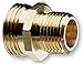 Nelson Industrial Brass Pipe and Hose Fitting for Female 1/2-Inch NPT to Female Hose, Double Male 50570