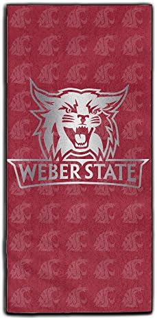 Weber State Wildcats Platinum Logo Travel &amp; Sports Yoga Gym Bath Face Towel