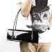 b.m.c BMC Womens Synthetic Patent Leather Evening Clutch w/Black Cord Shoulder Straps - AFTER HOURS BLACK