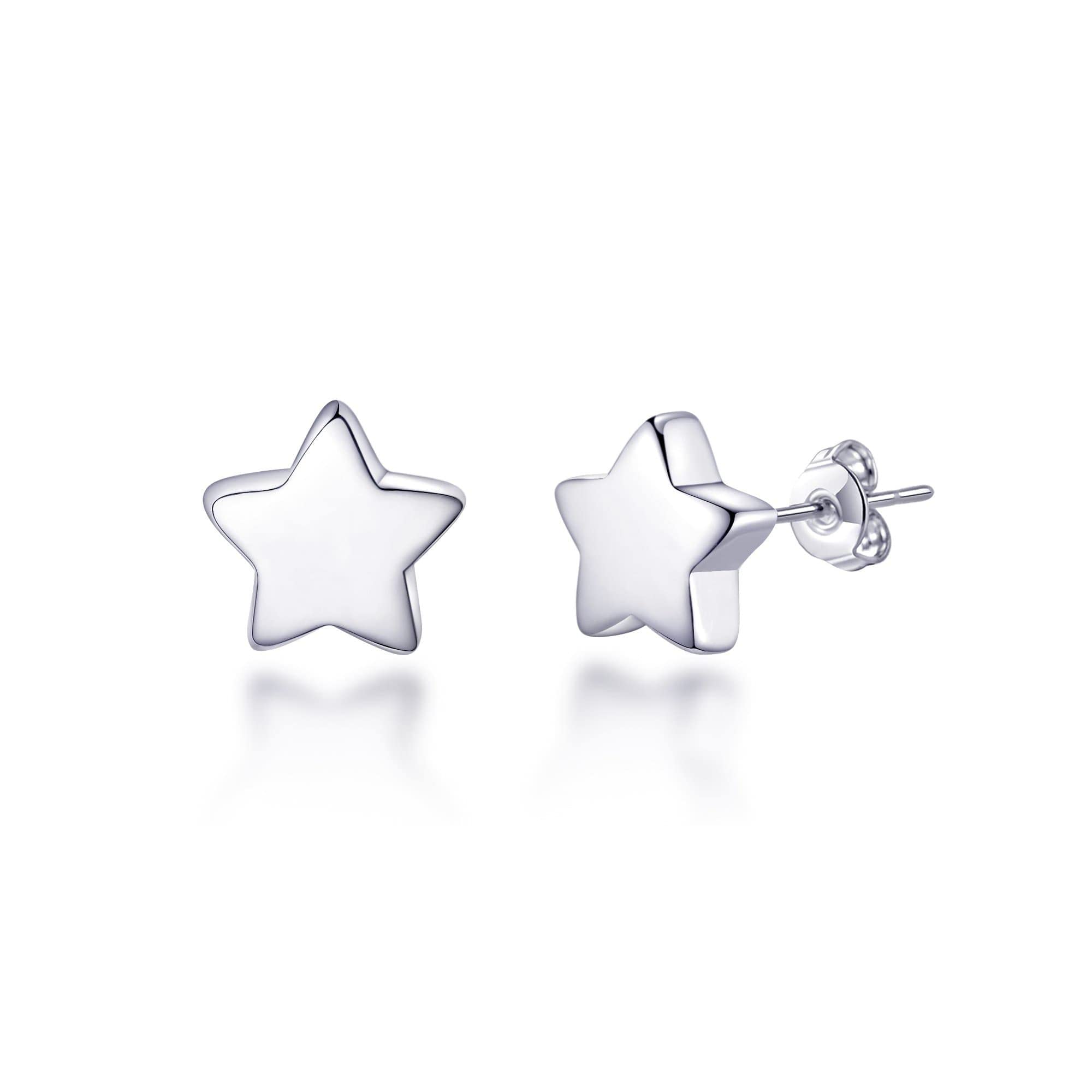 Philip Jones Sterling Silver Star Earrings
