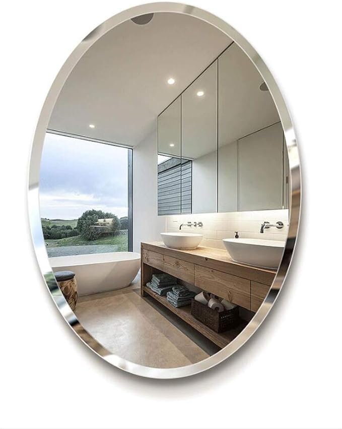 JRPW Wandspiegel fürs Badezimmer 2 Poliert Art-Deco-Spiegel