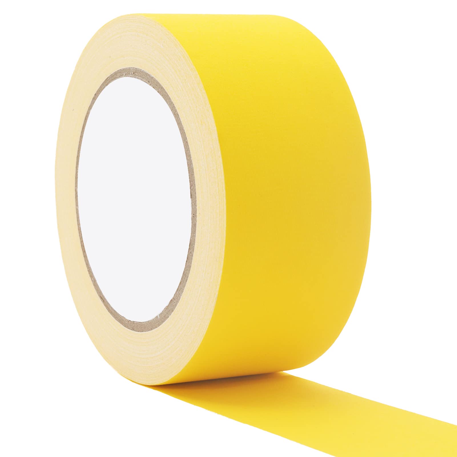 WELSTIK Premium Grade Yellow Gaffers Tape 2 Inch, Heavy Duty Gaffs Tape, Non-Reflective, Multipurpose, 50mm x 41m, matte cloth tape