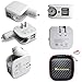 2-in-1 Compact Dual USB Wall Charger and Car Charger 5V 2.1A Fast Charging AC DC Home /Travel Charger for iPhone 7 / 6s / 6 / Plus, iPad, Samsung Galaxy and More - White