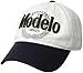 Corona Men's Cerveza Modelo Baseball Cap, Embroidered Emblem, Adjustable Hat, white, one size