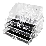 Vencer Standard-size Jewelry & Cosmetic/makeup Organizer Set (1 Top 4 Drawers)