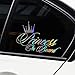 KANWAWO Laser Car Stickers and Decals Princess ON Board Stickers for Girl Car Styling Bumper Stickers Car Body Door Window Stickers Vinyl Stickers Decals (2pcs Princess ON Board, 165 x 109 mm)