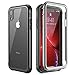 iPhone XR Case, ATOP Full-Body Rugged Armor Cover Case with Built-in Screen Protector Support Wireless Charging Thin Clear Case for iPhone XR 6.1 Inch 2018 (Black/Clear)