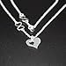 O.RIYA Mother's Day Gifts From Daughter Necklaces , Heart Design (White)