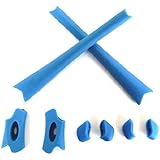 Galaxy Nose Pads & Earsocks Rubber Kits For Oakley Flak Jacket Blue Color