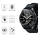 LK [3 Pack] Screen Protector for Samsung Galaxy Watch 42mm / Gear S2 / Gear Sport SmartWatch Tempered Glass [Anti-Fingerprint] HD Clear 9H Hardness