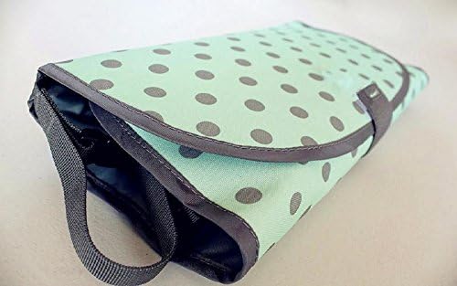 Baby Diaper Portable Clean Hands Changing Pad. 3-in-1 Diaper Clutch mat With Redirection Barrier for Use With Infants, Babies and Toddlers (Green) and a Bid