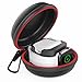 Moretek Charging Stand for Apple Watch and Airpods, Waterproof Hard Protective Portable Travel Case Charger Dock for 38mm 42mm 40mm 44mm iWatch Series 1 2 3 4, AirPods Accessory (Black) primary
